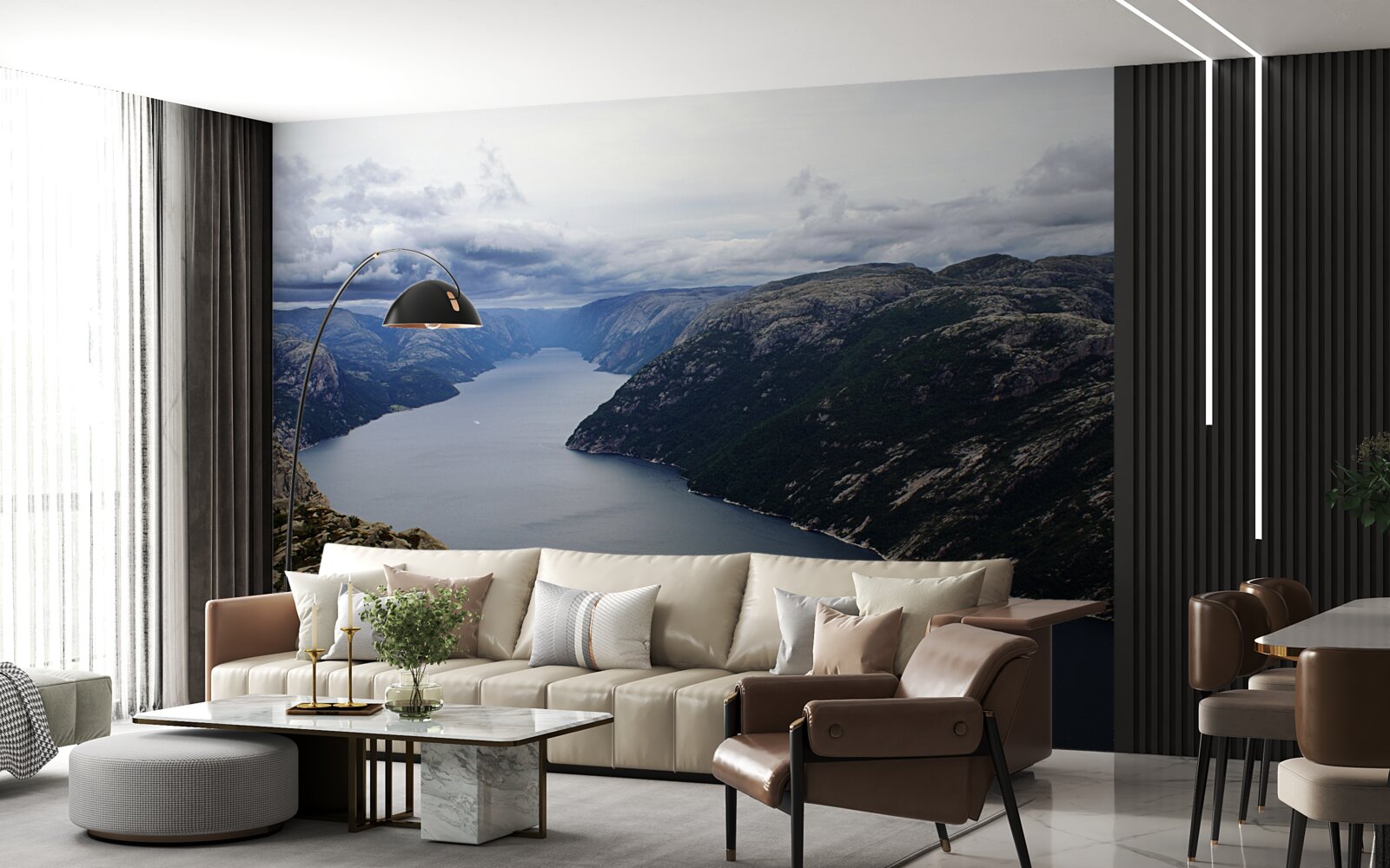 Fototapeta pokojná horská rieka