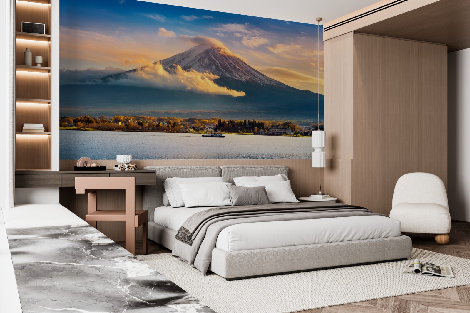 Fototapeta Horu Fudži obklopuje hustá hmla