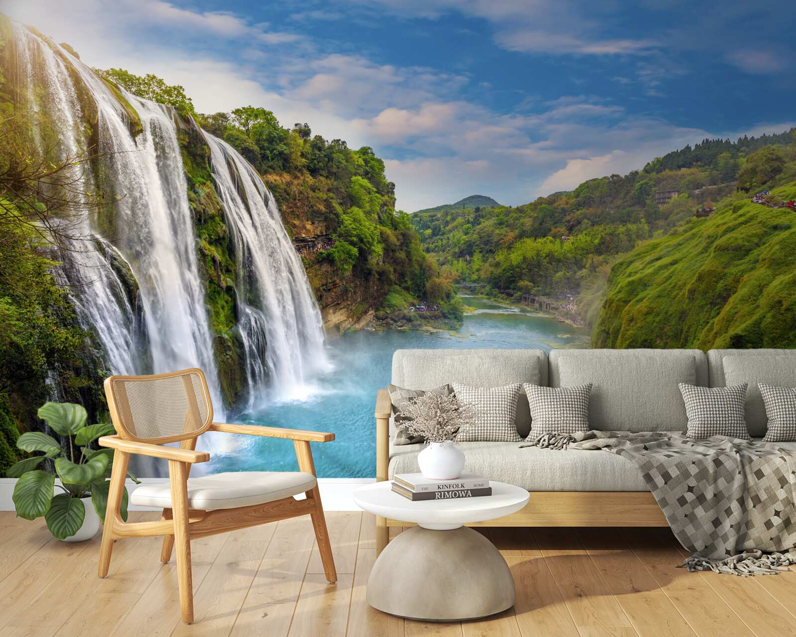 Fototapeta mohutný vodopád huangoshu