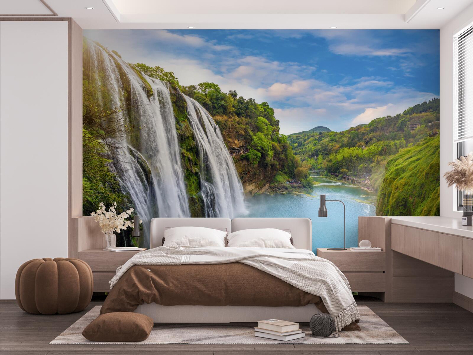 Fototapeta mohutný vodopád huangoshu