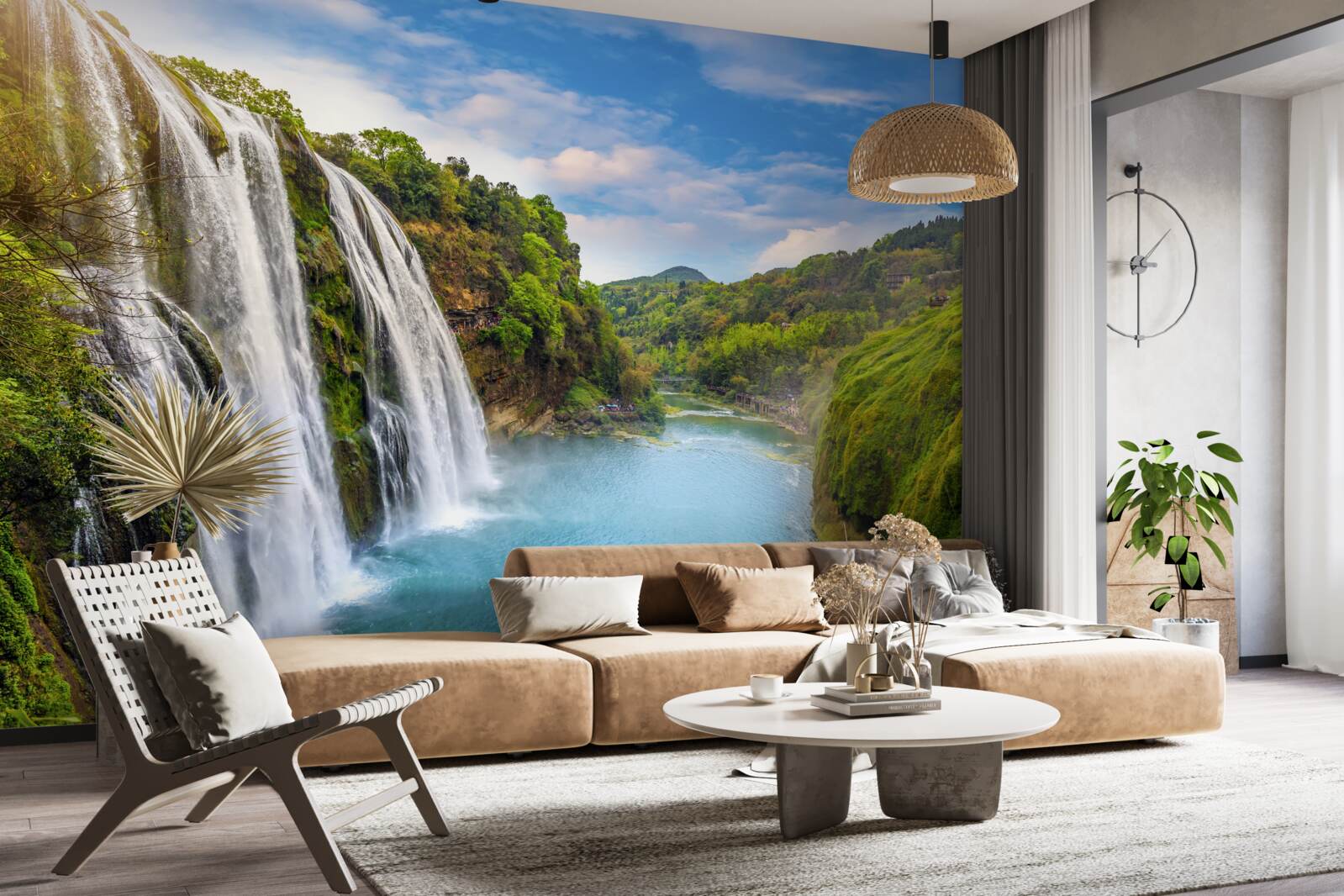 Fototapeta mohutný vodopád huangoshu