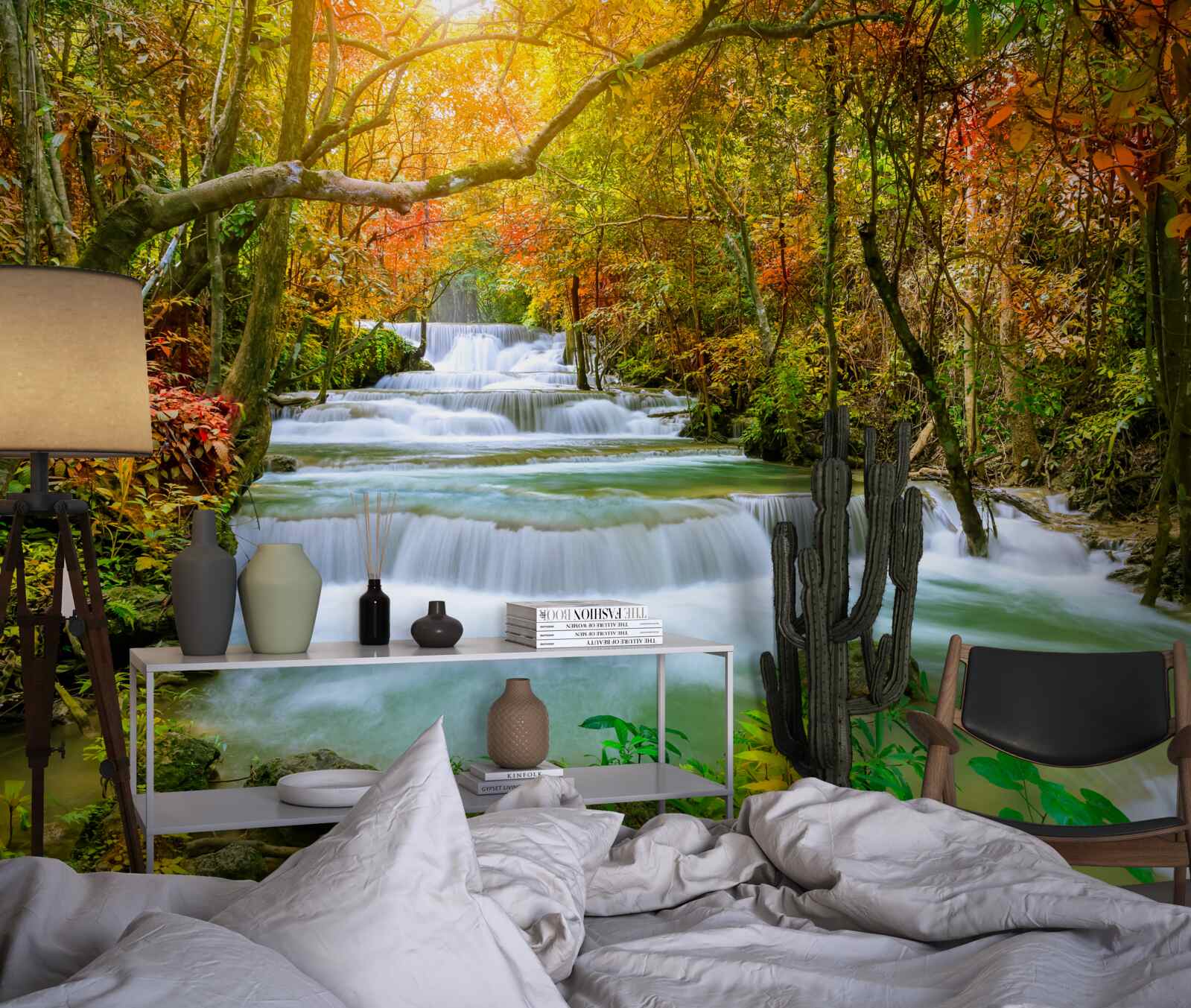 Fototapeta majestátny vodopád v prírode