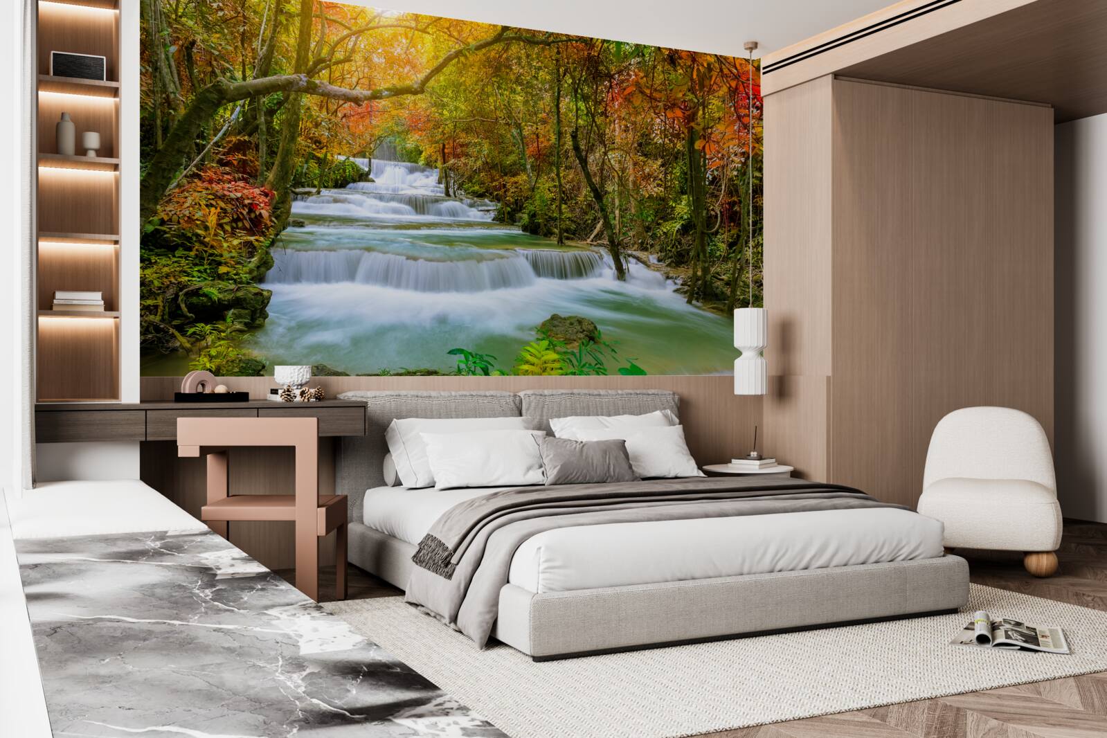 Fototapeta majestátny vodopád v prírode