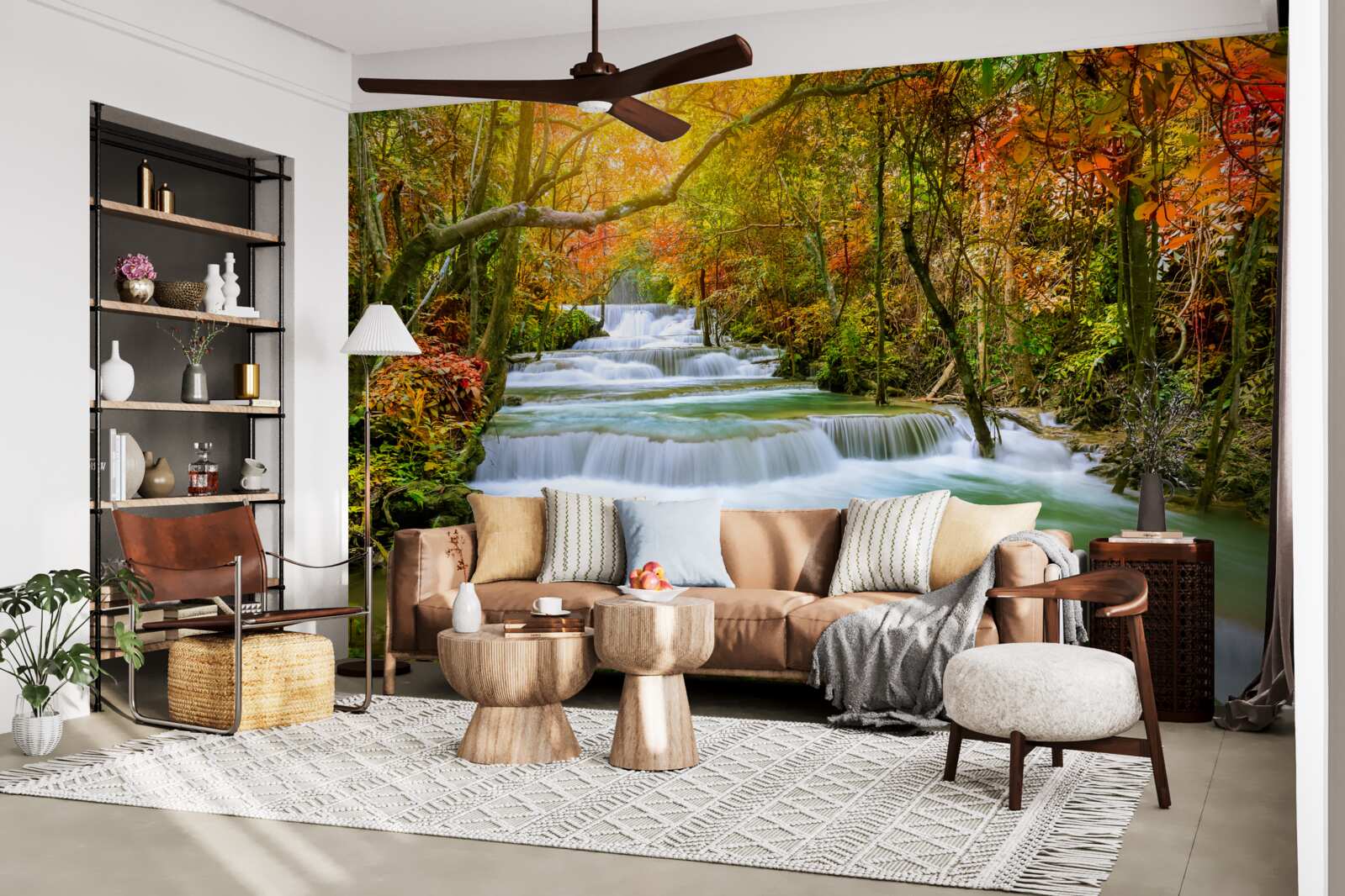 Fototapeta majestátny vodopád v prírode