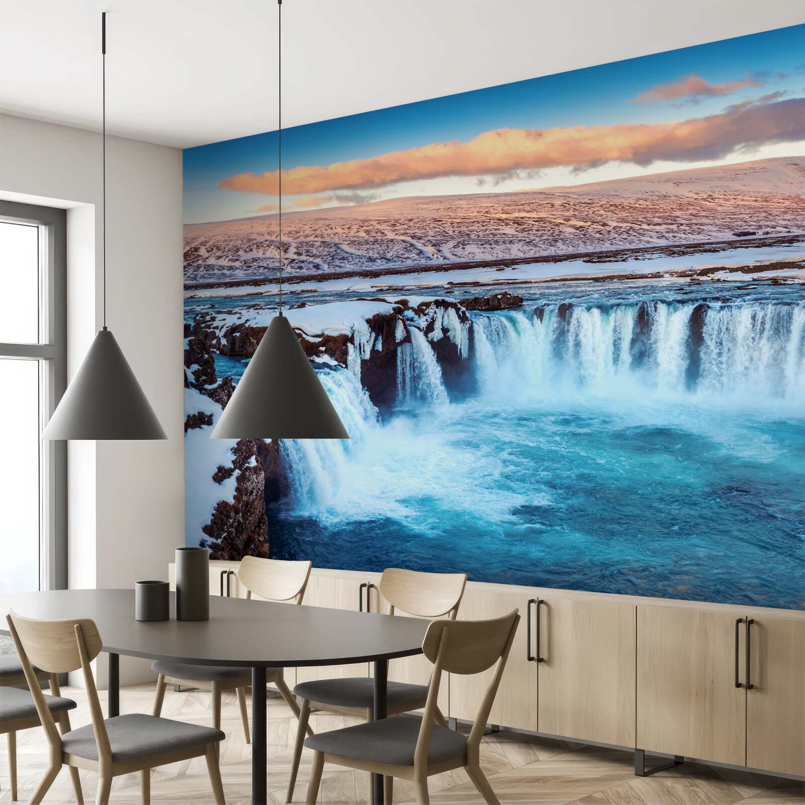 Fototapeta podmanivý vodopád Godafoss