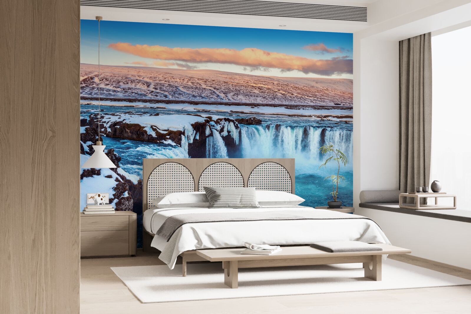 Fototapeta podmanivý vodopád Godafoss