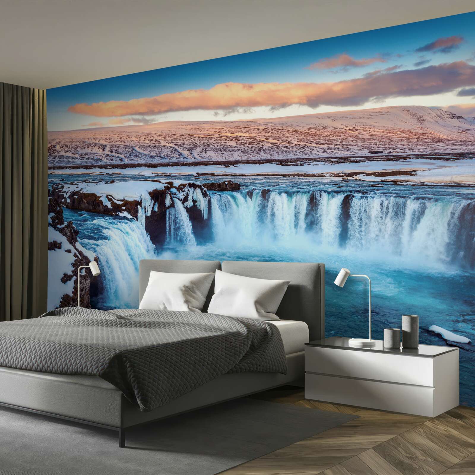 Fototapeta podmanivý vodopád Godafoss