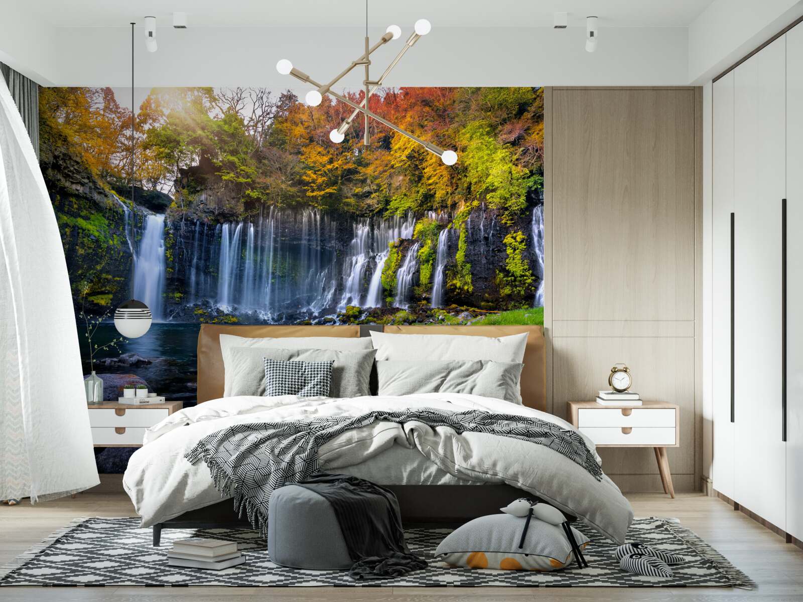 Fototapeta idylické shiraito vodopády