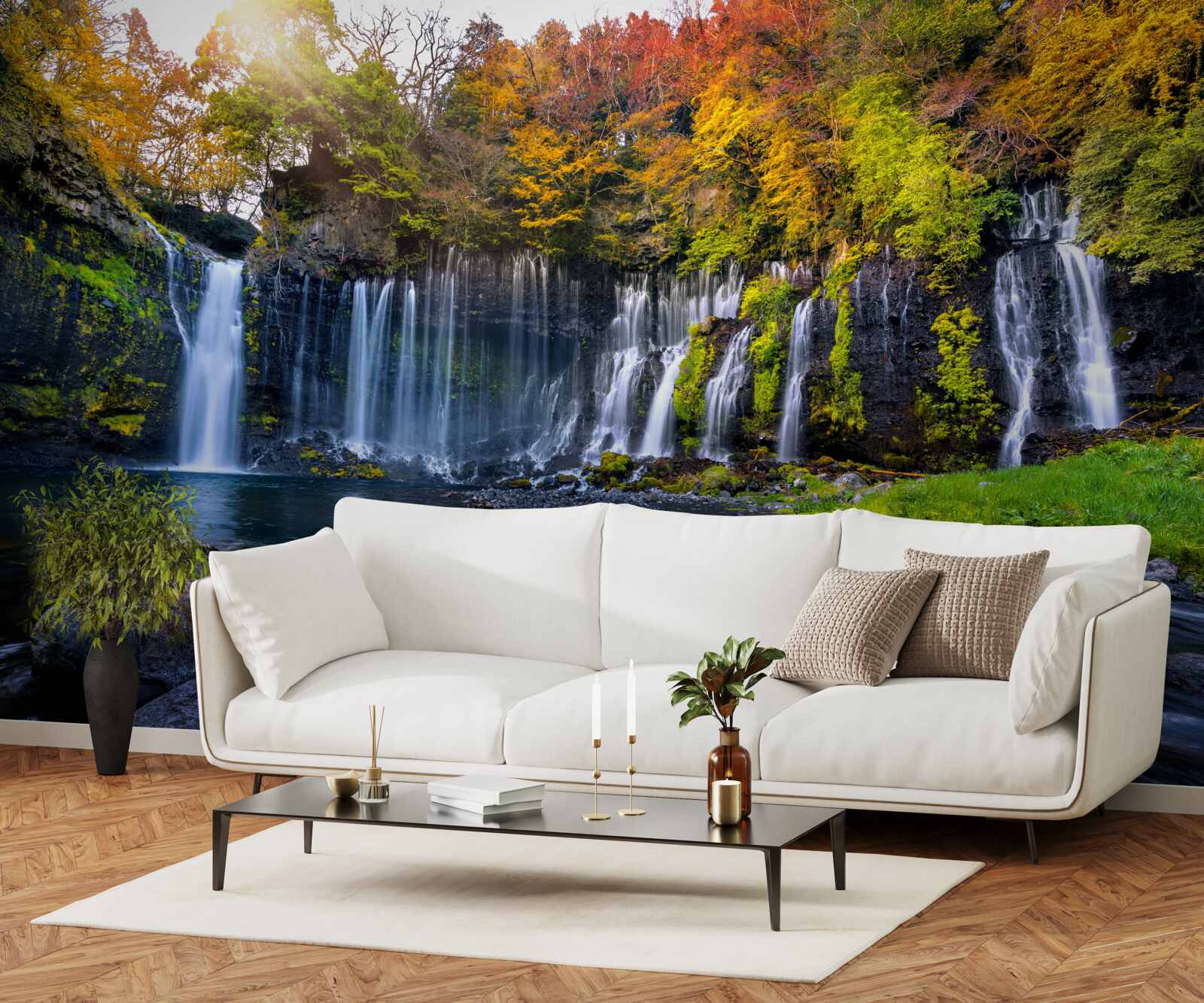 Fototapeta idylické shiraito vodopády