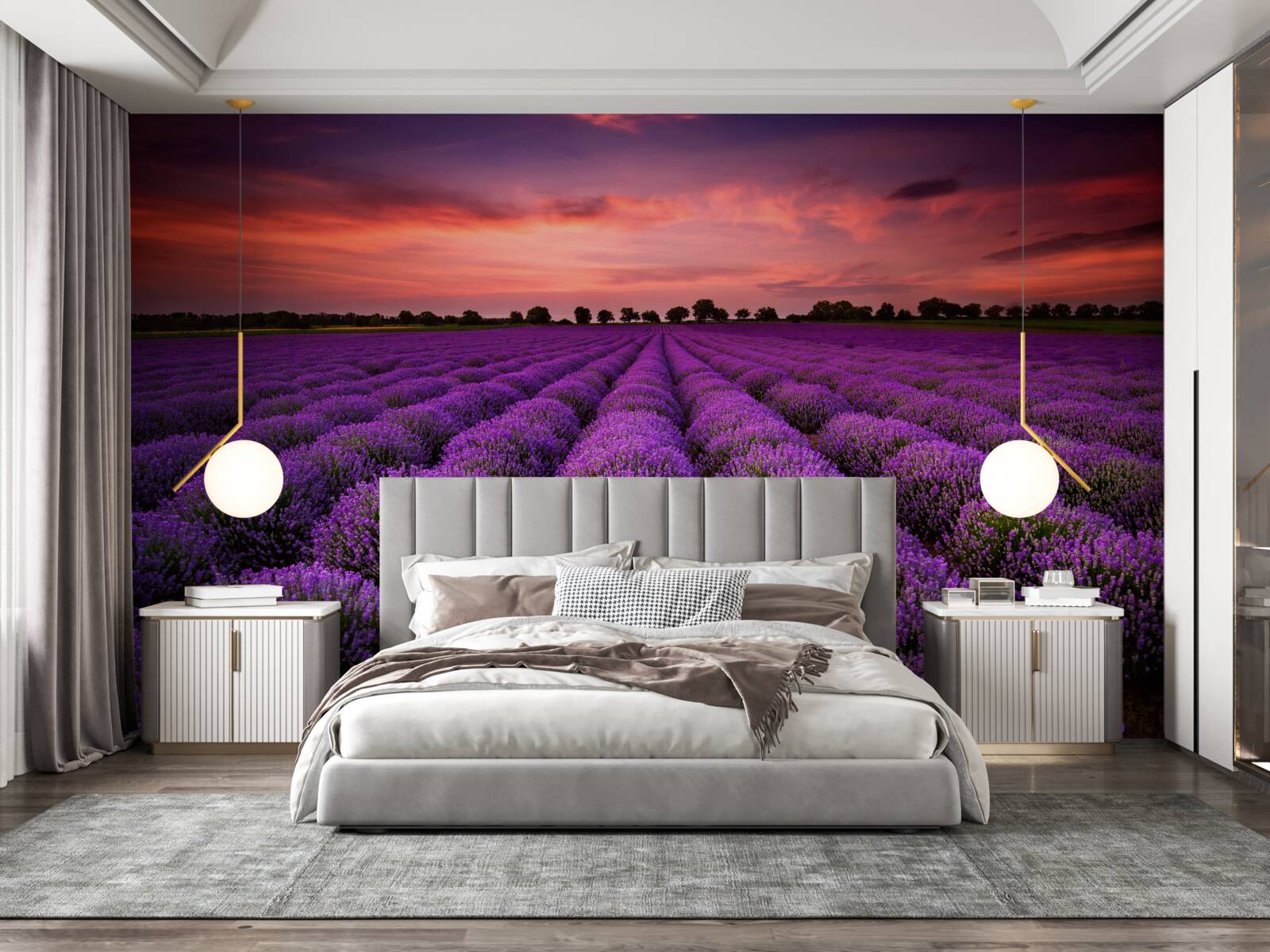 Fototapeta nádherné levanduľové pole