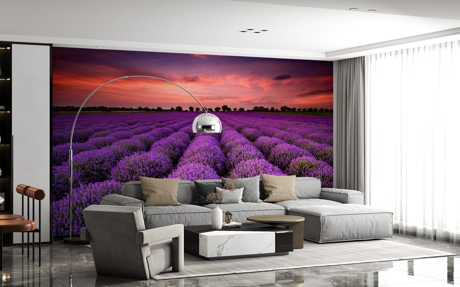 Fototapeta nádherné levanduľové pole