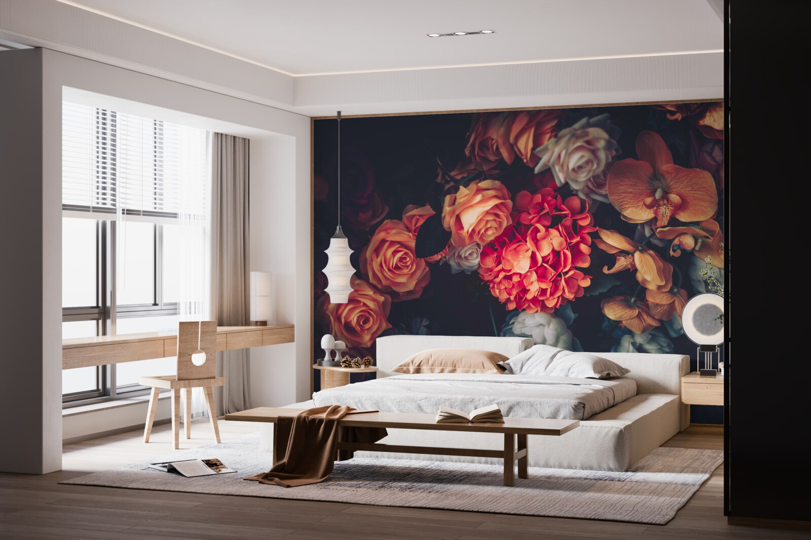 Fototapeta jesenný kvetinový aranžmán vo vintage štýle