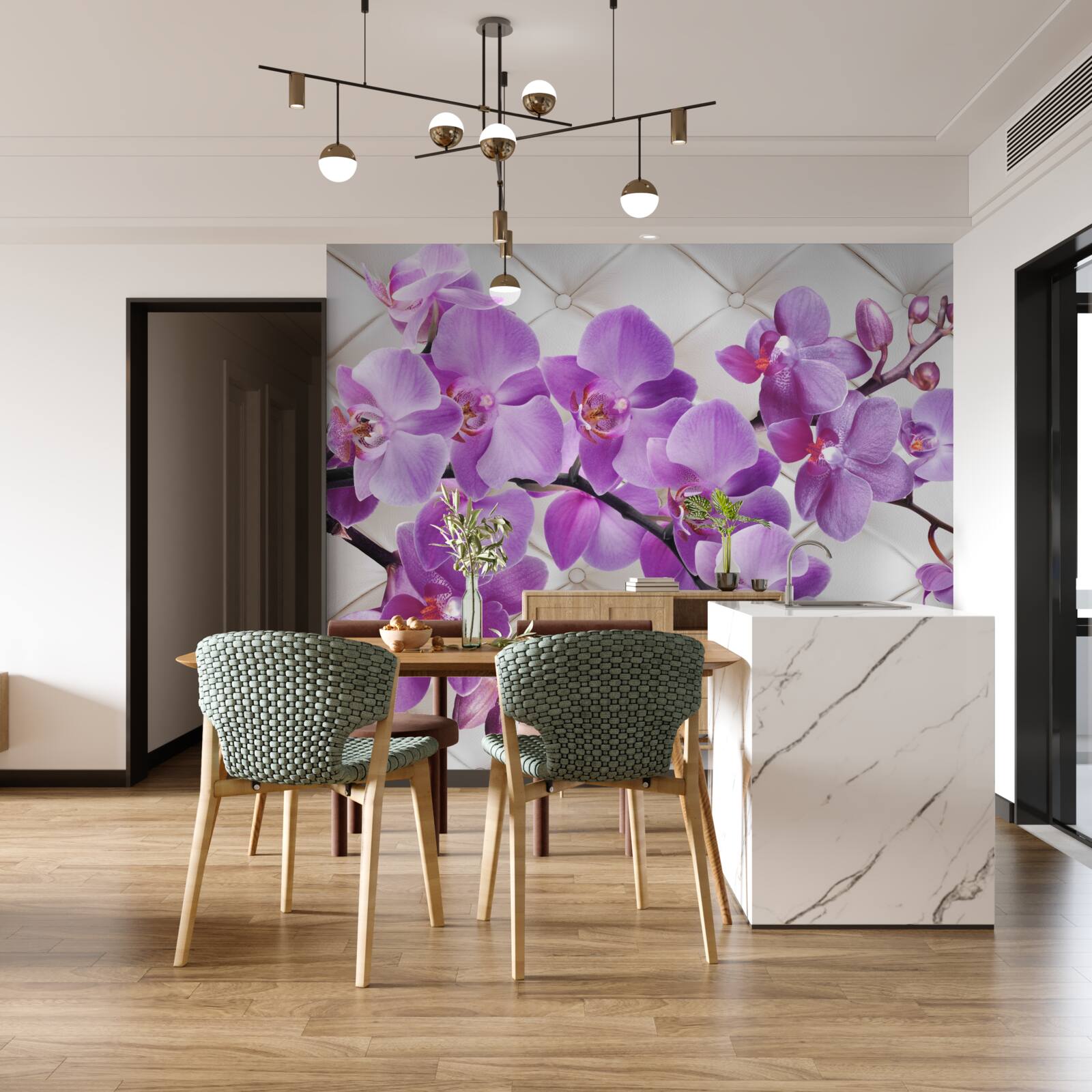 Fototapeta textúra obsahuje konáre orgovánovej orchidey