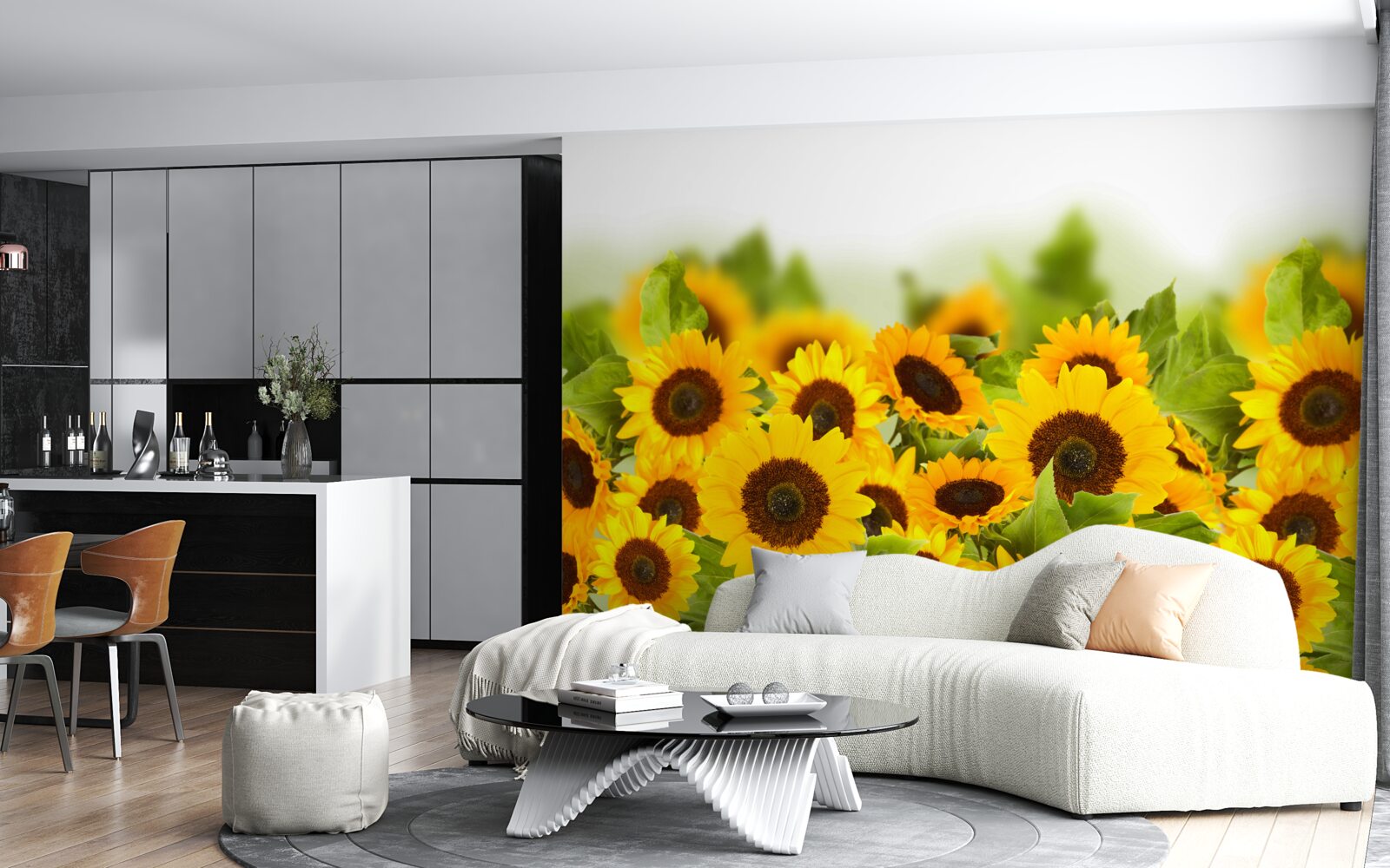 Fototapeta je tam úžasné množstvo slnečníc