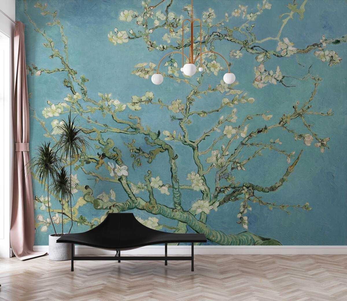 Fototapeta Snehobiela magnólia proti azúrovej oblohe