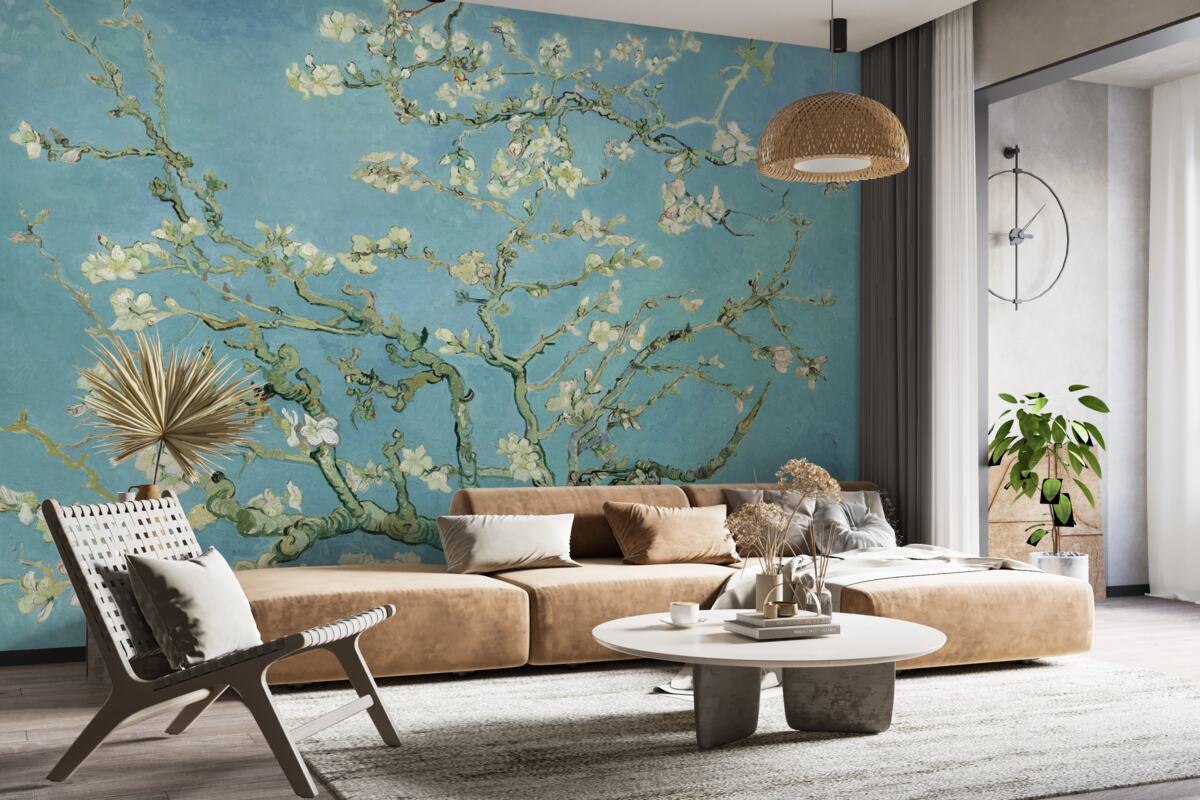 Fototapeta Snehobiela magnólia proti azúrovej oblohe