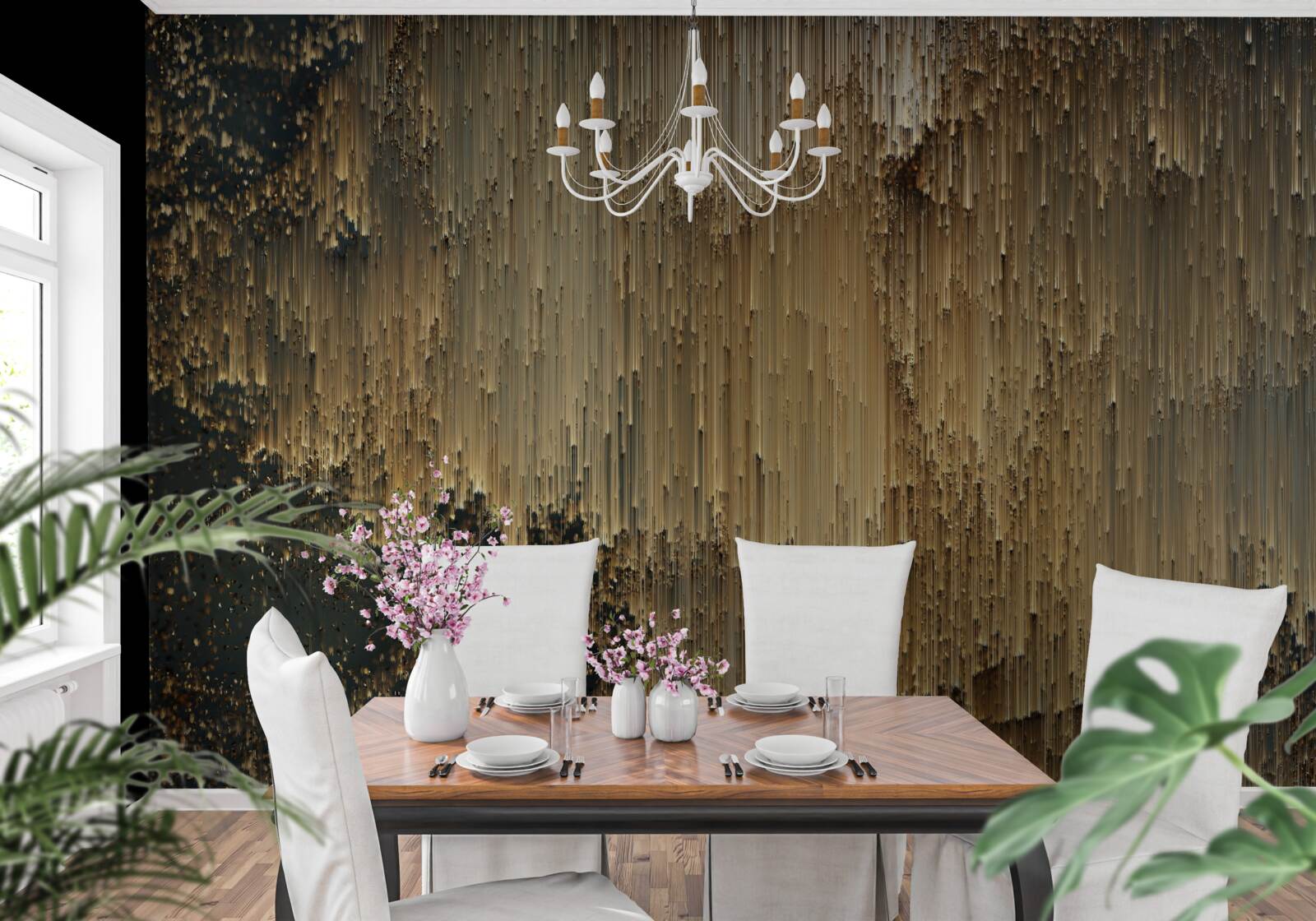 Fototapeta prúdy zlata stekajú dole