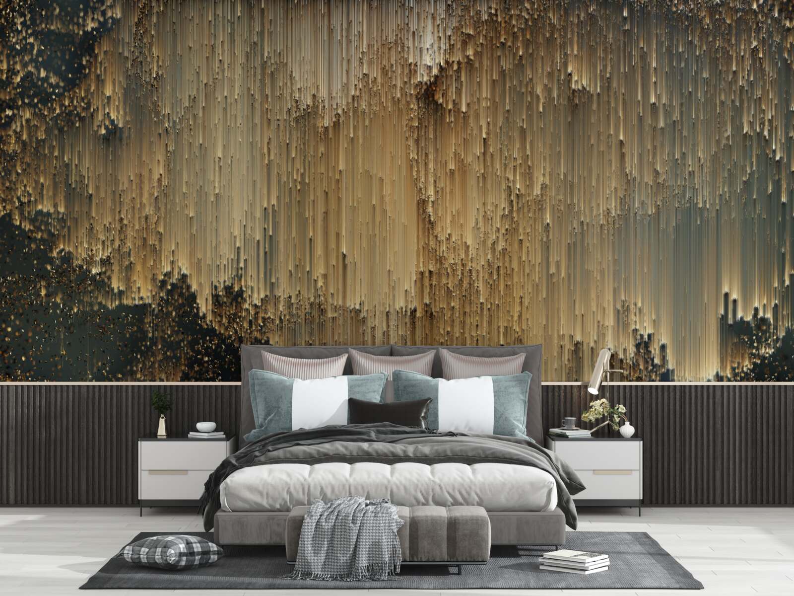 Fototapeta prúdy zlata stekajú dole