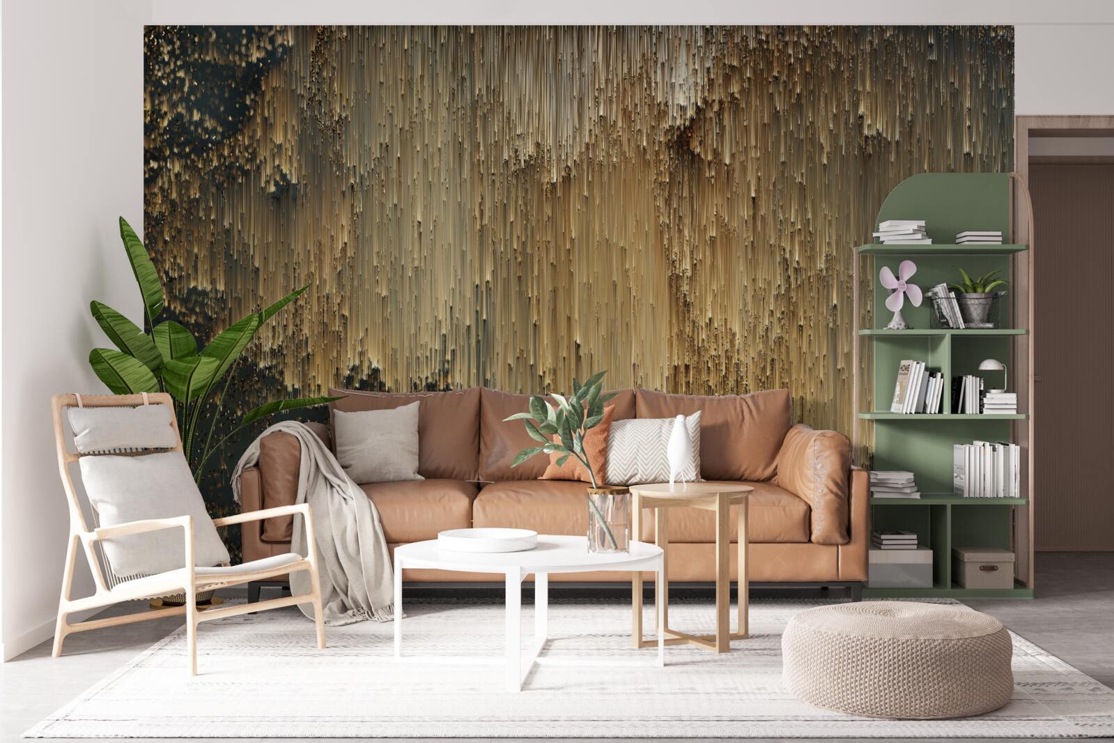 Fototapeta prúdy zlata stekajú dole