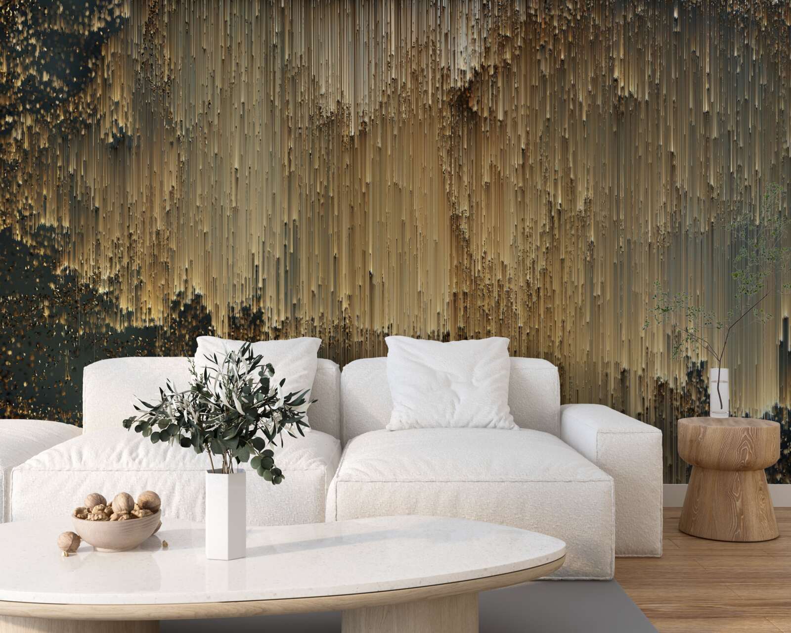 Fototapeta prúdy zlata stekajú dole