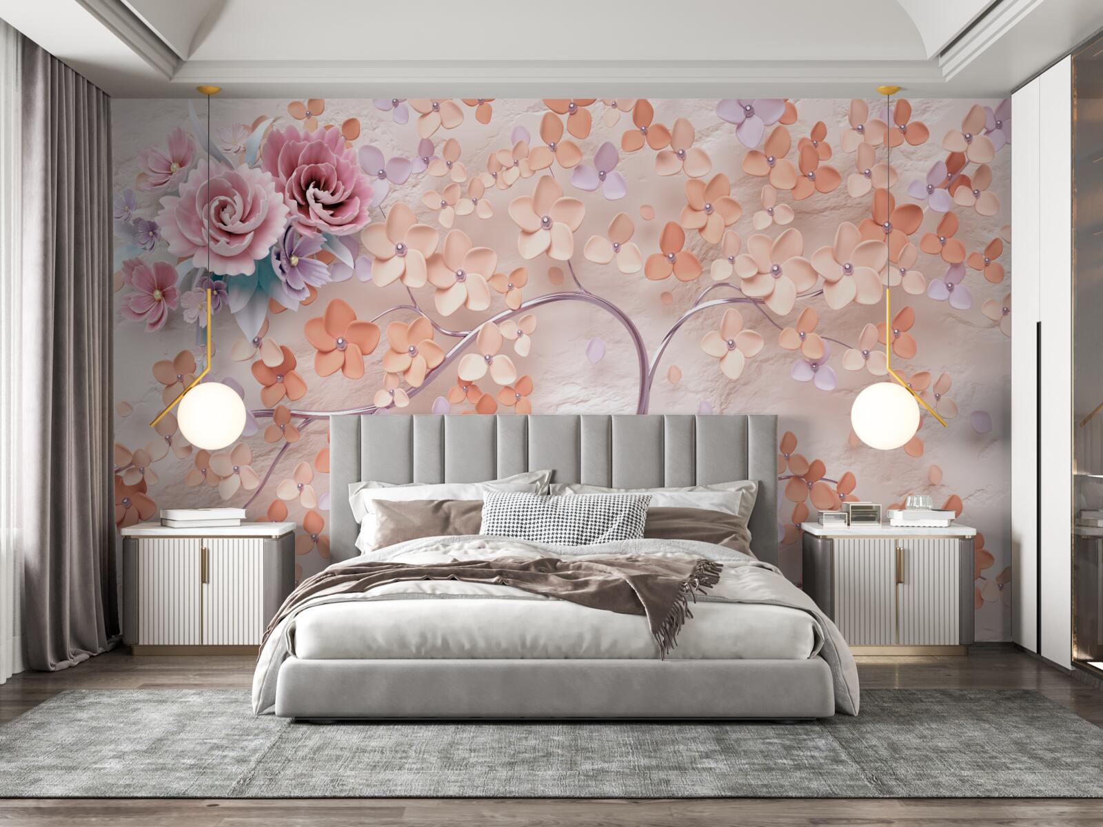 Fototapeta strom rozkvitnutý pestrými jesennými farbami