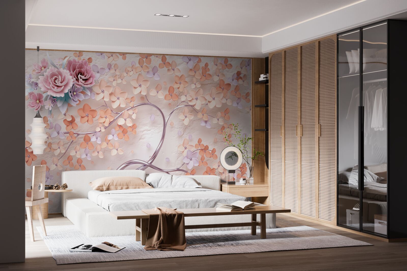 Fototapeta strom rozkvitnutý pestrými jesennými farbami