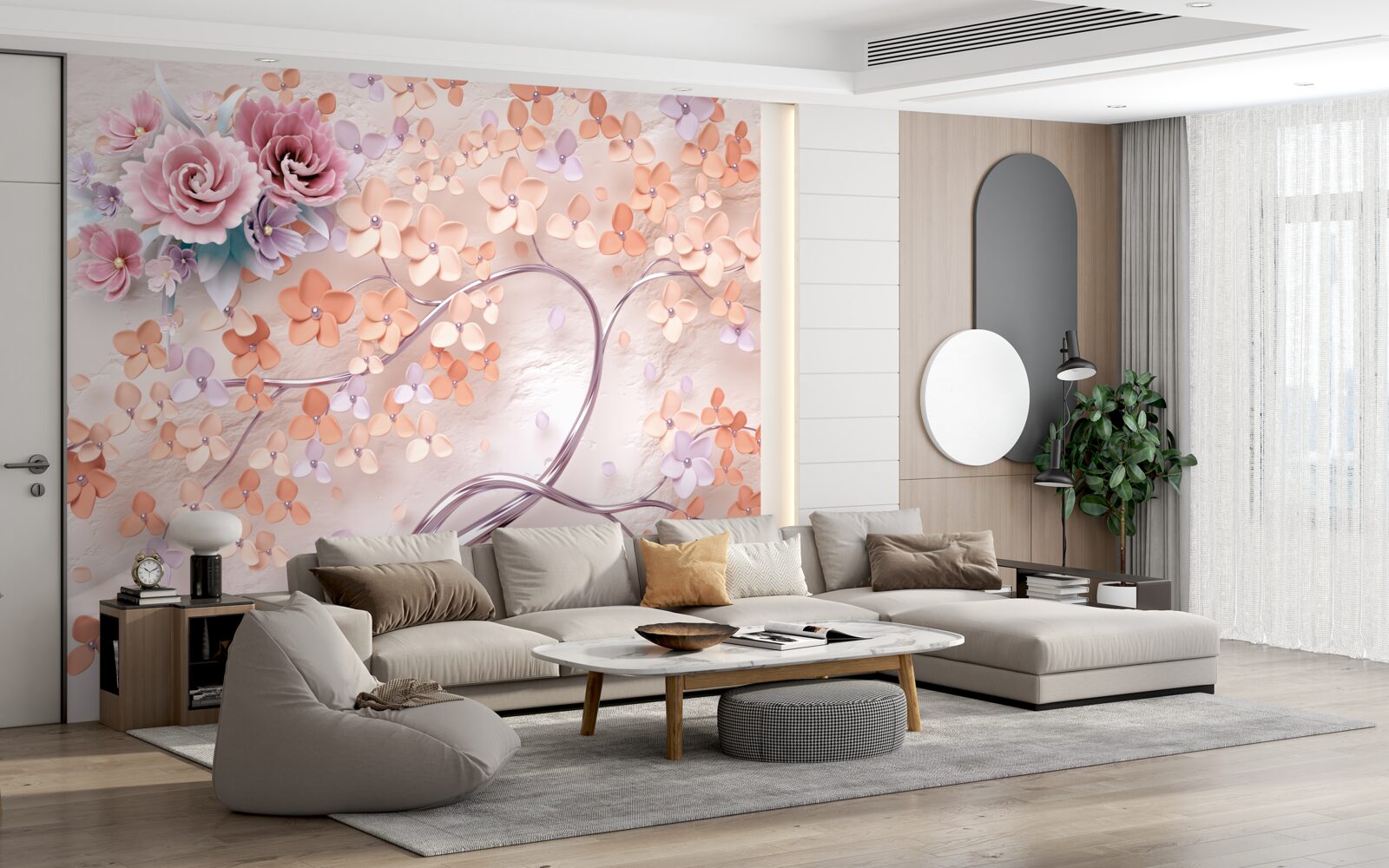 Fototapeta strom rozkvitnutý pestrými jesennými farbami