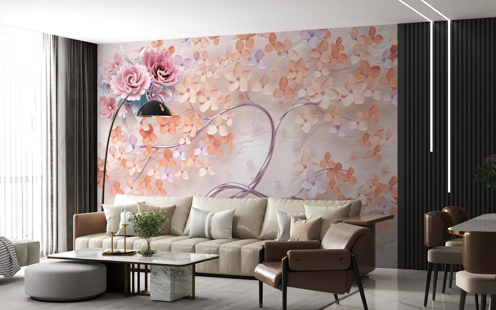 Fototapeta strom rozkvitnutý pestrými jesennými farbami