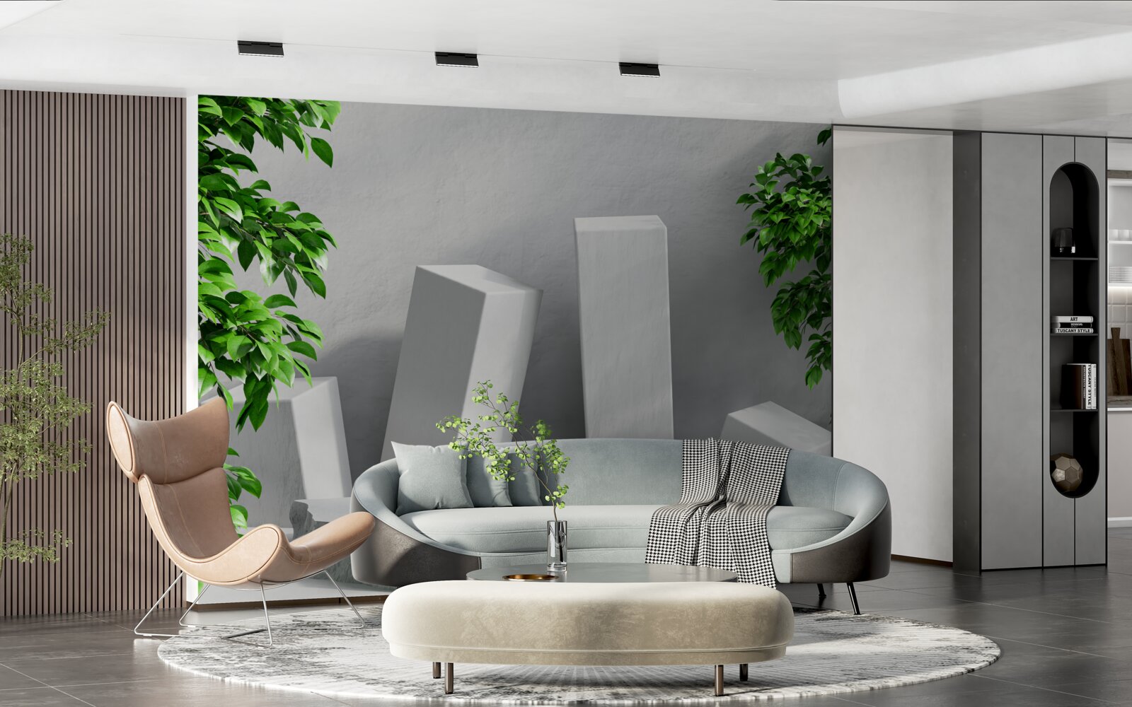 Fototapeta biele obdĺžnikové tvary