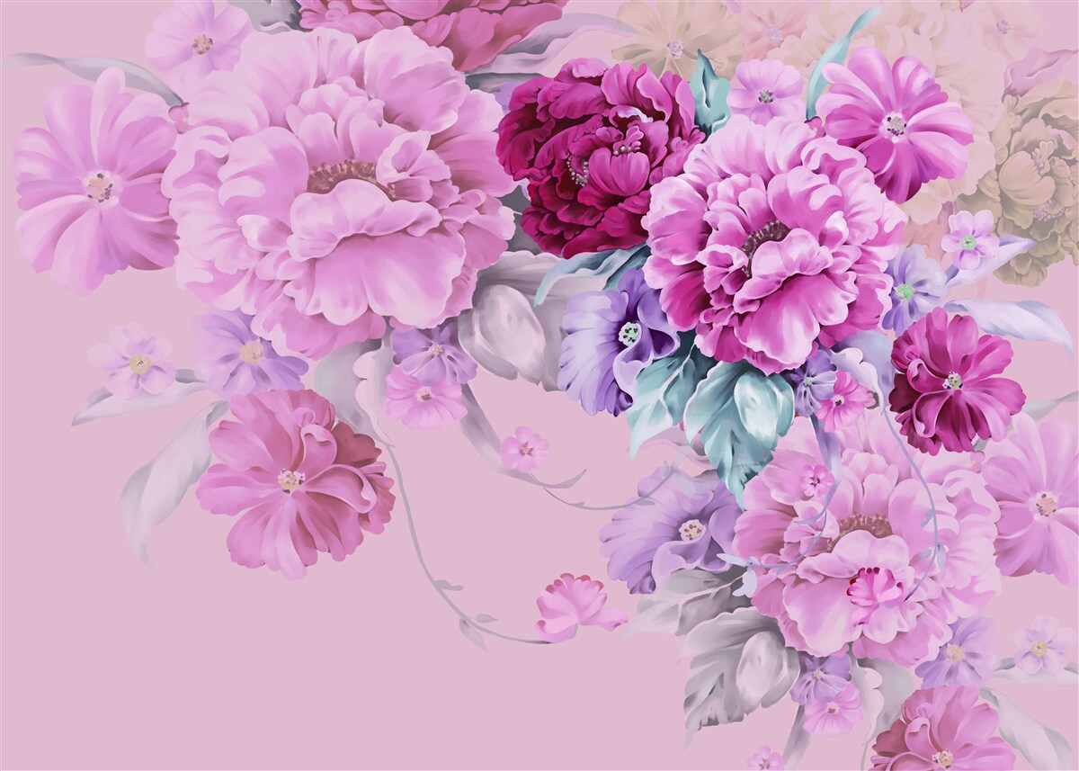 Fototapeta jesenná kytica v odtieňoch lila