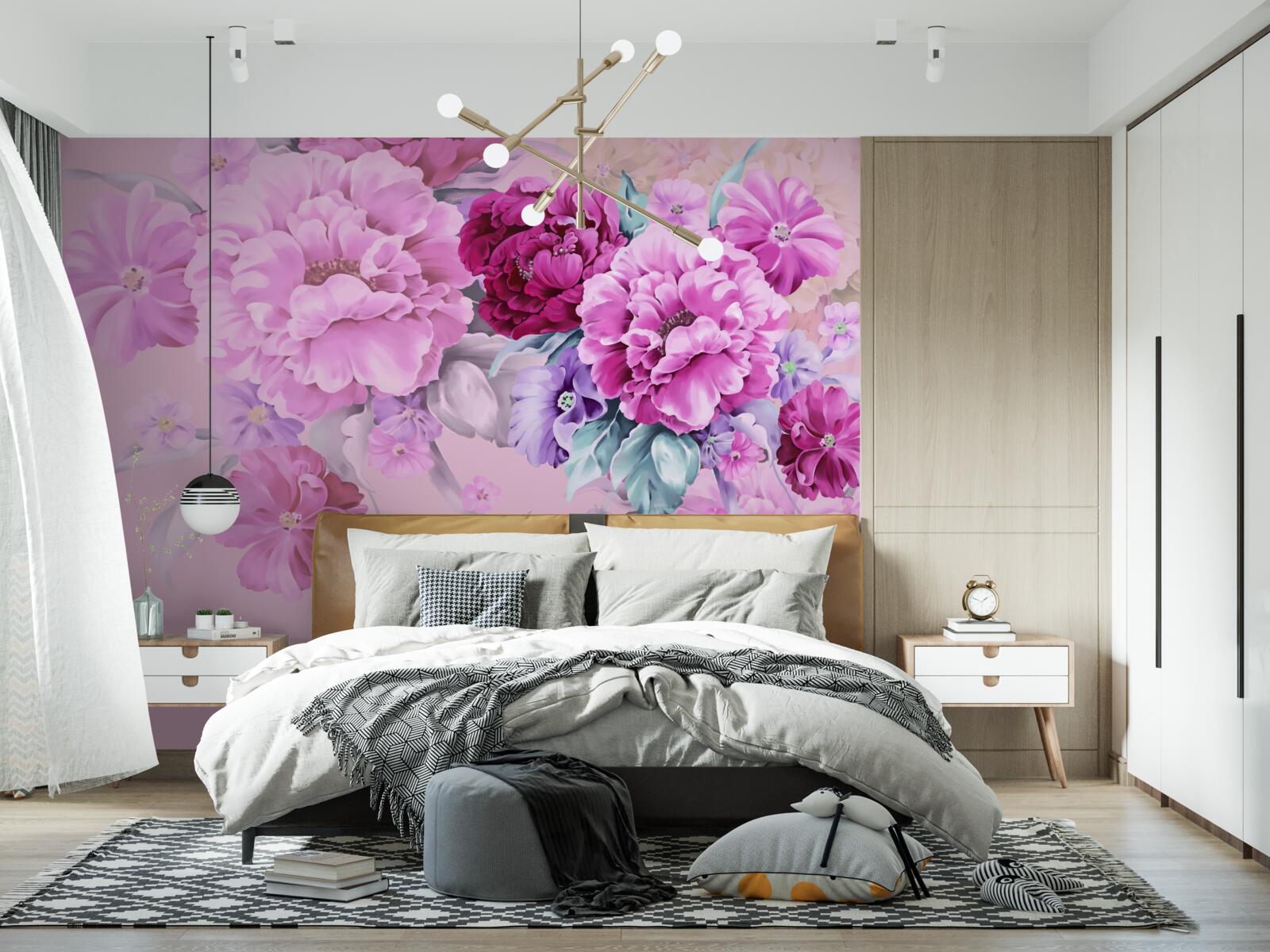 Fototapeta jesenná kytica v odtieňoch lila