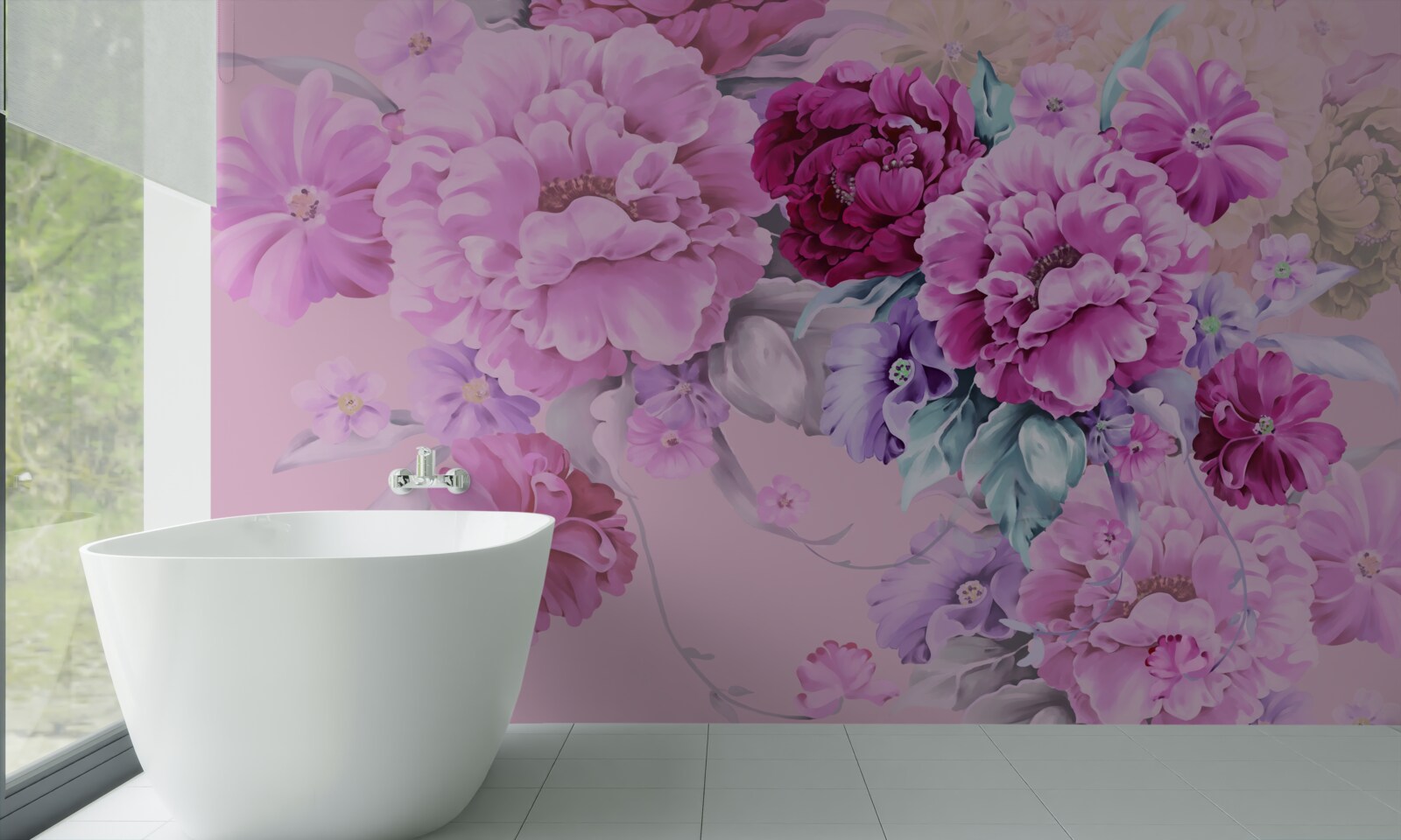 Fototapeta jesenná kytica v odtieňoch lila