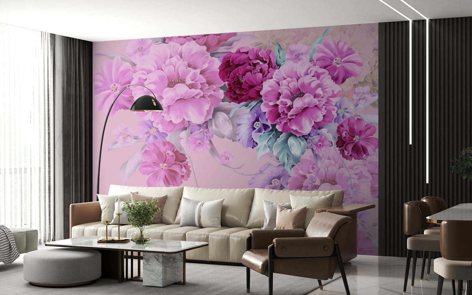 Fototapeta jesenná kytica v odtieňoch lila