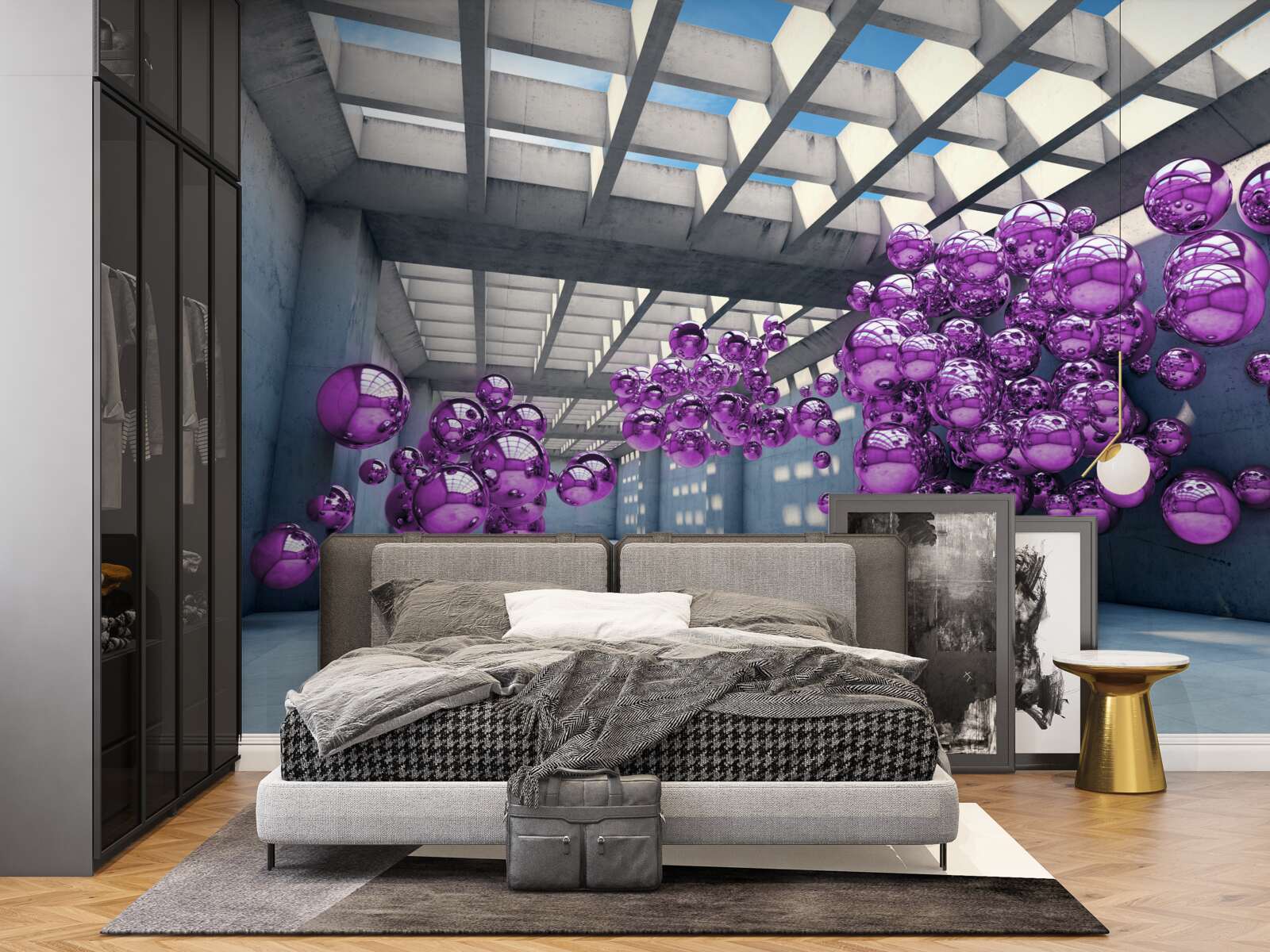 Fototapeta orgovánové gule plávajú v miestnosti