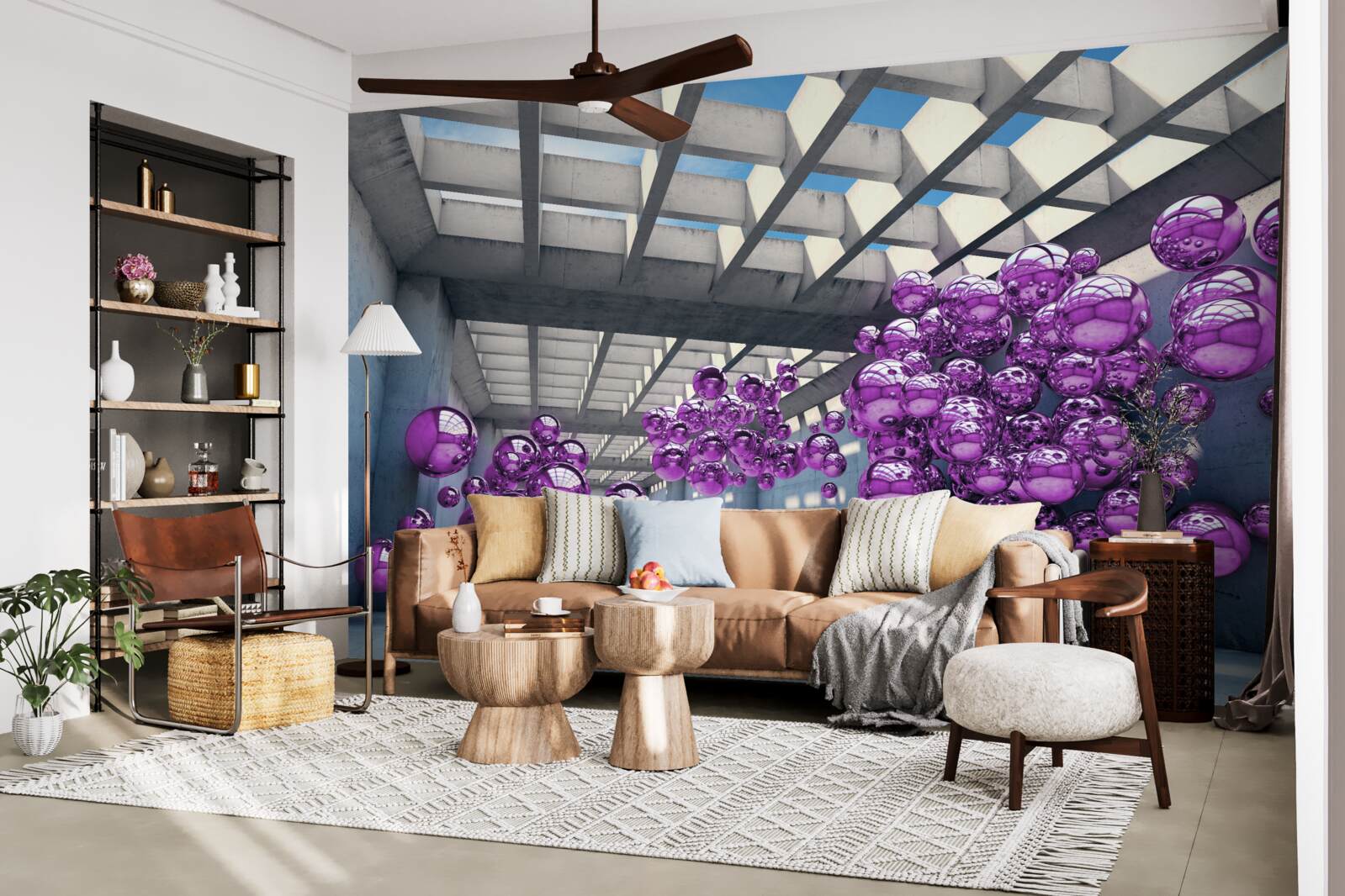 Fototapeta orgovánové gule plávajú v miestnosti