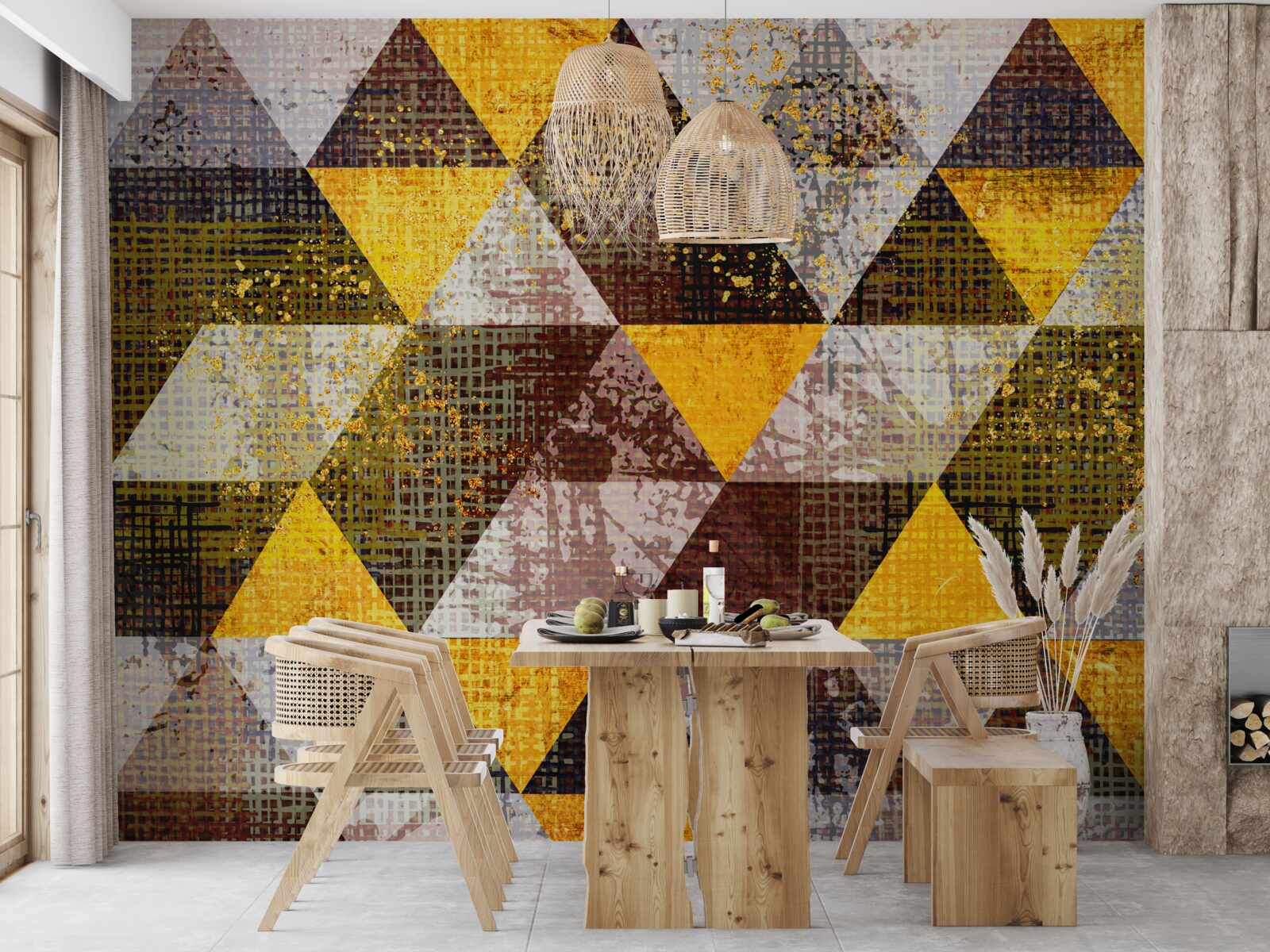 Fototapeta štruktúra viacfarebných kosoštvorcov