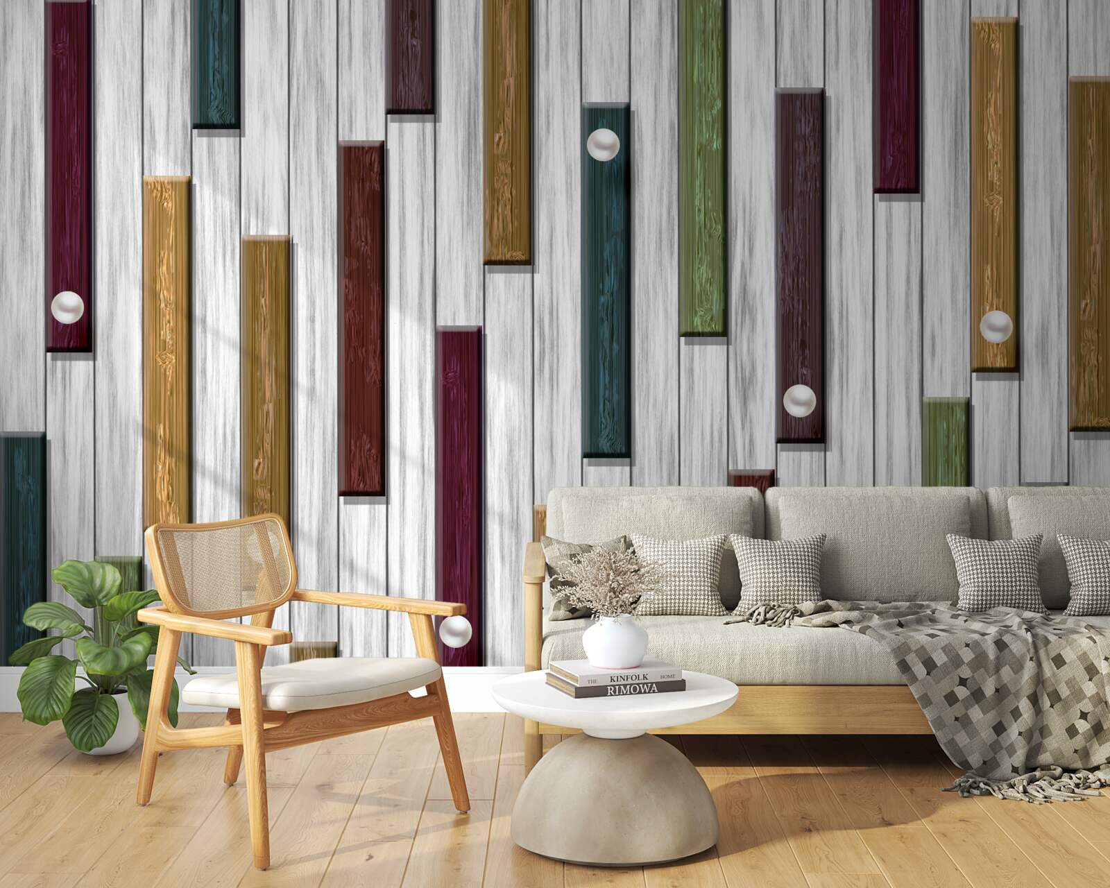 Fototapeta viacfarebné pruhy na sivom podklade