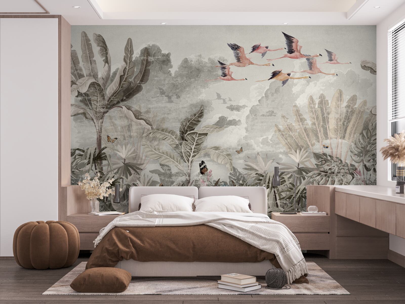 Fototapeta vtáky odlietajú pri hľadaní nového biotopu