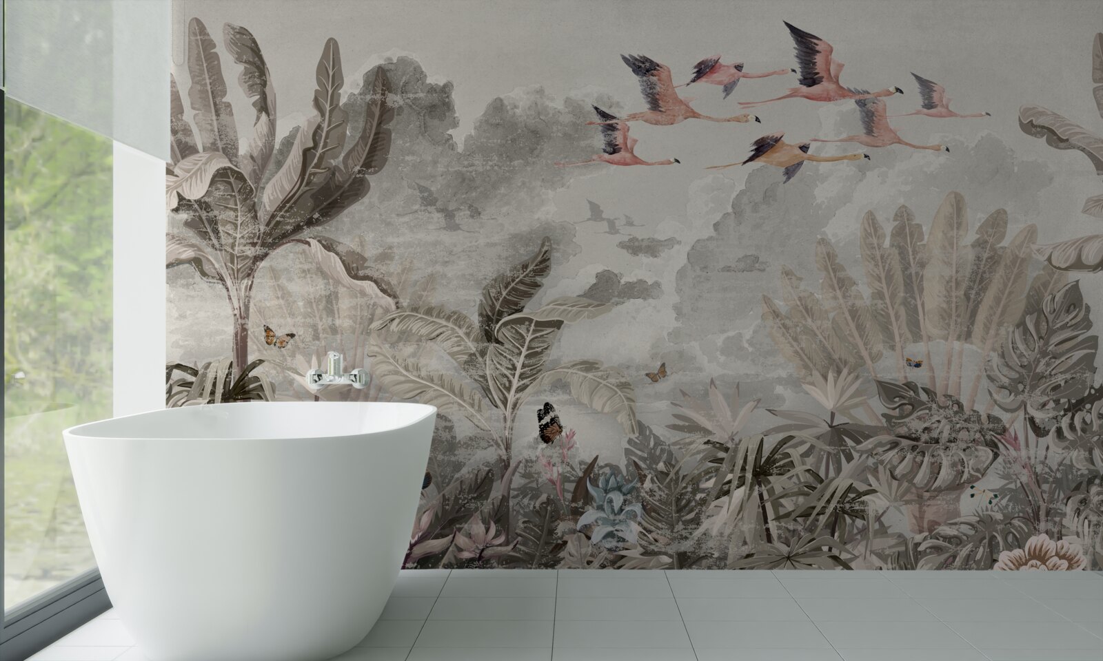 Fototapeta vtáky odlietajú pri hľadaní nového biotopu