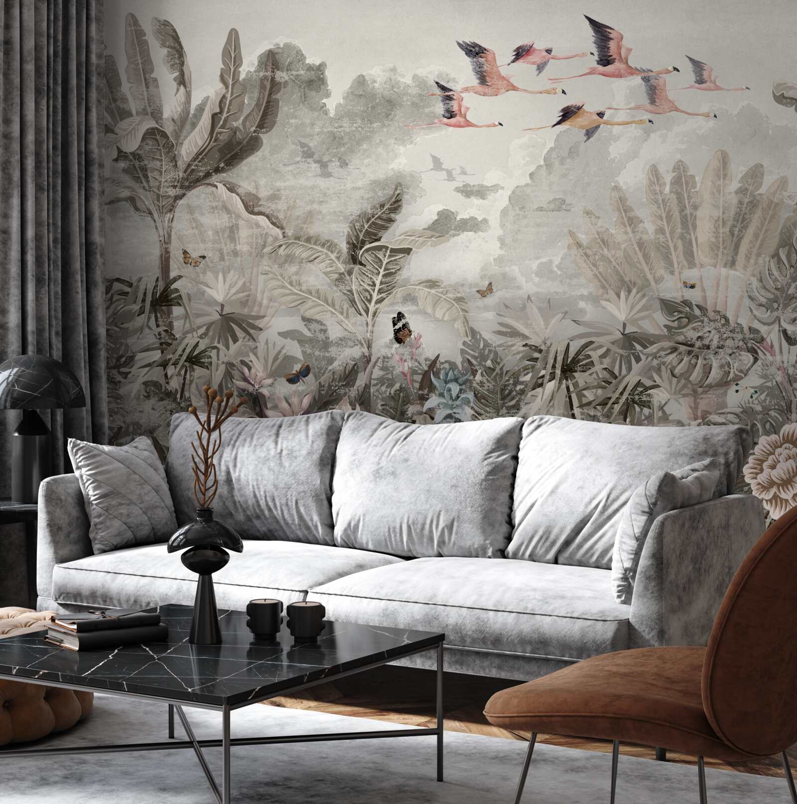 Fototapeta vtáky odlietajú pri hľadaní nového biotopu