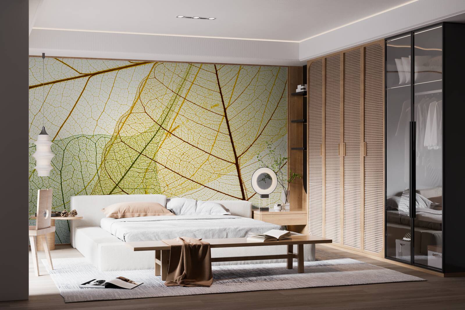 Fototapeta jesenné lístie, priehľadné a žlté