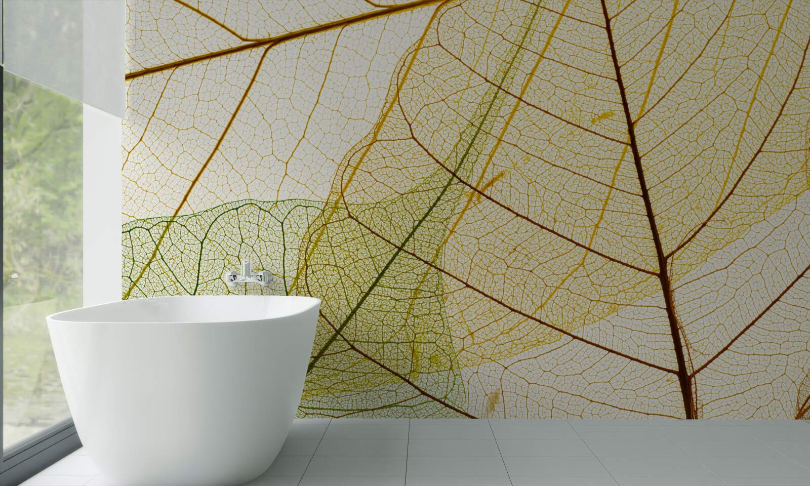 Fototapeta jesenné lístie, priehľadné a žlté