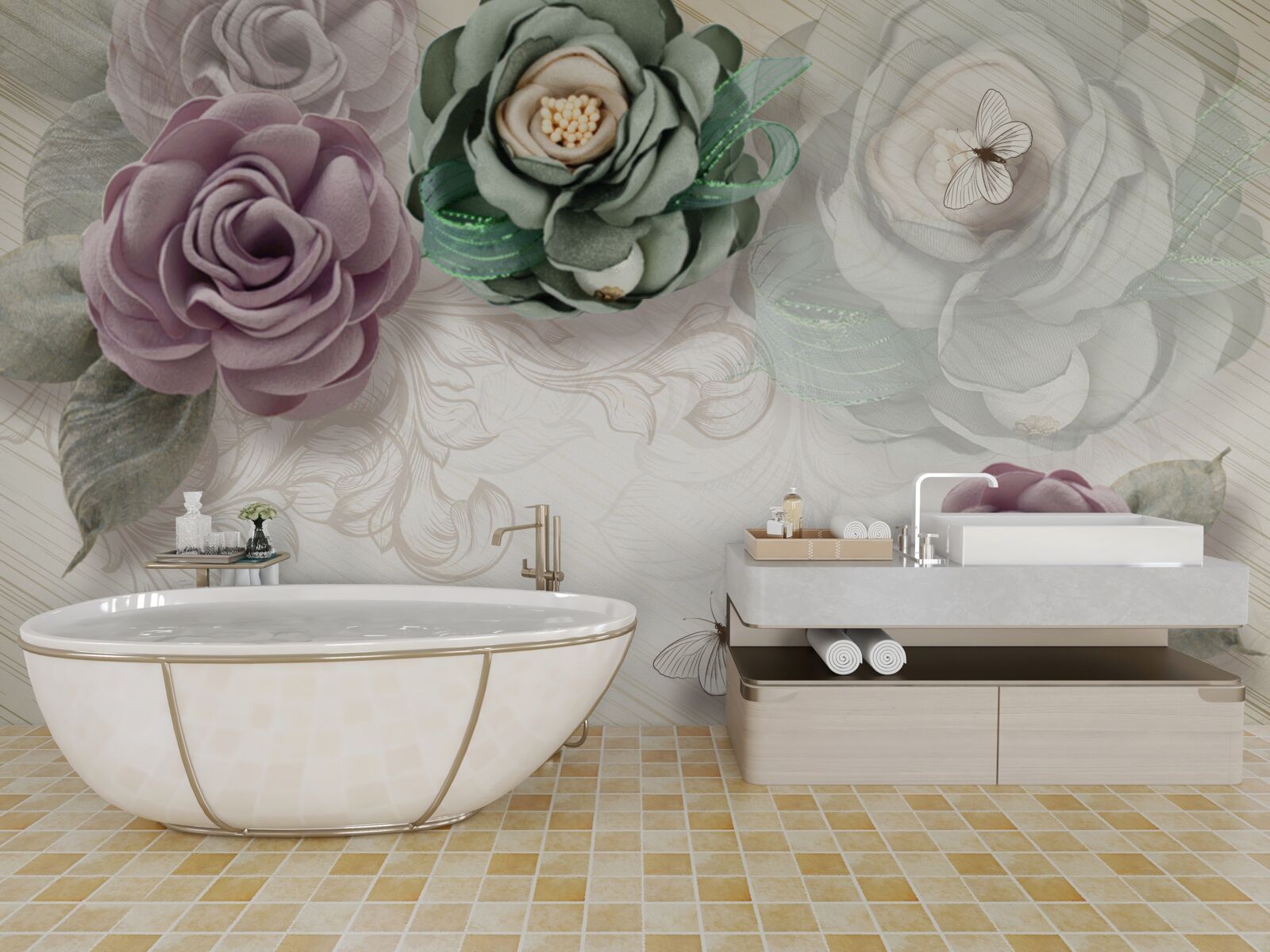 Fototapeta jedinečné malebné obrázky ruží