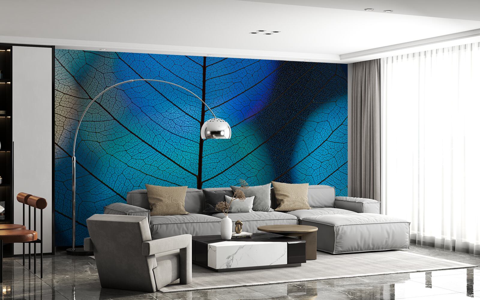 Fototapeta jemná tenká štruktúra listov