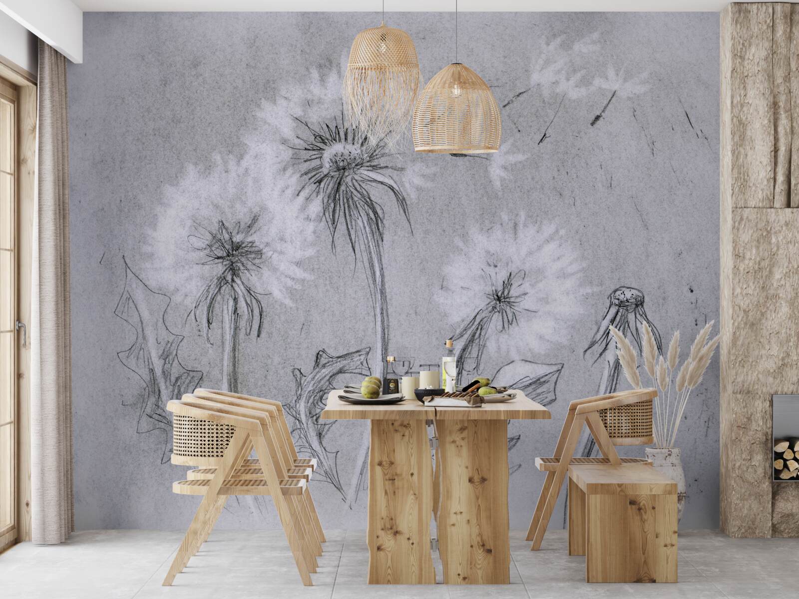 Fototapeta cesta jemnej púpavy vzduchom