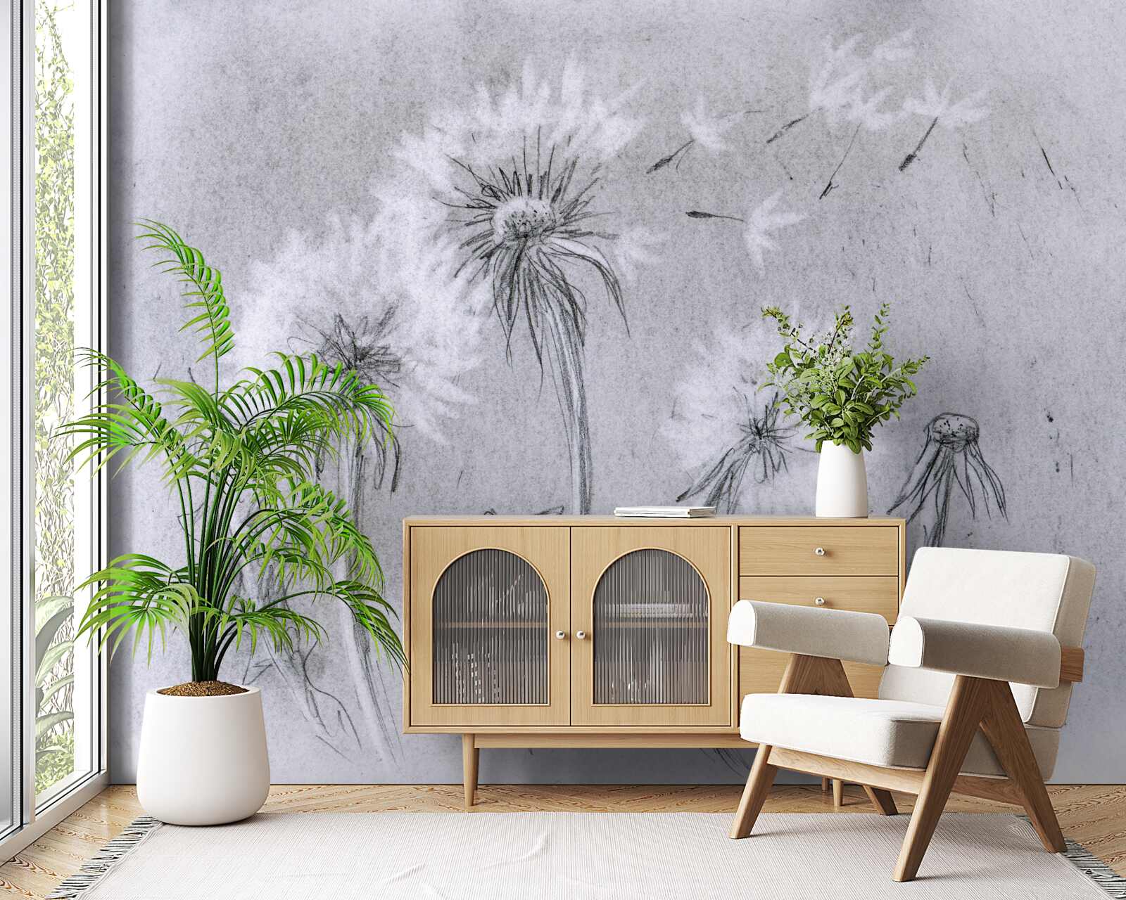 Fototapeta cesta jemnej púpavy vzduchom