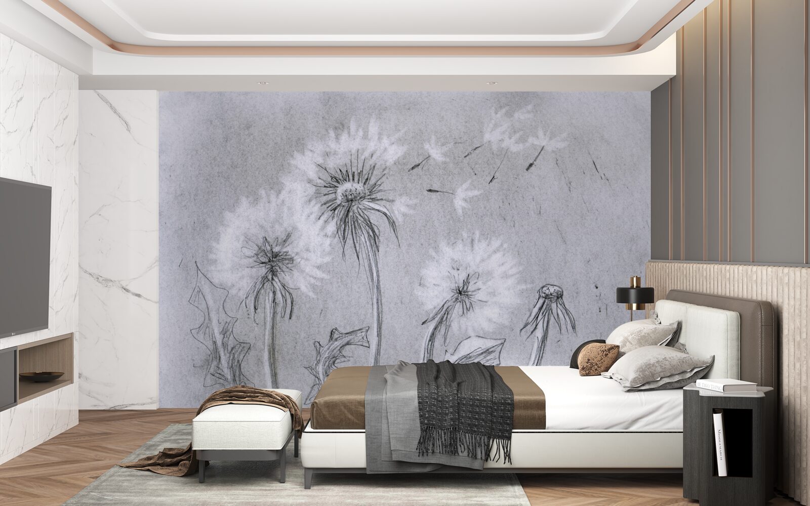 Fototapeta cesta jemnej púpavy vzduchom