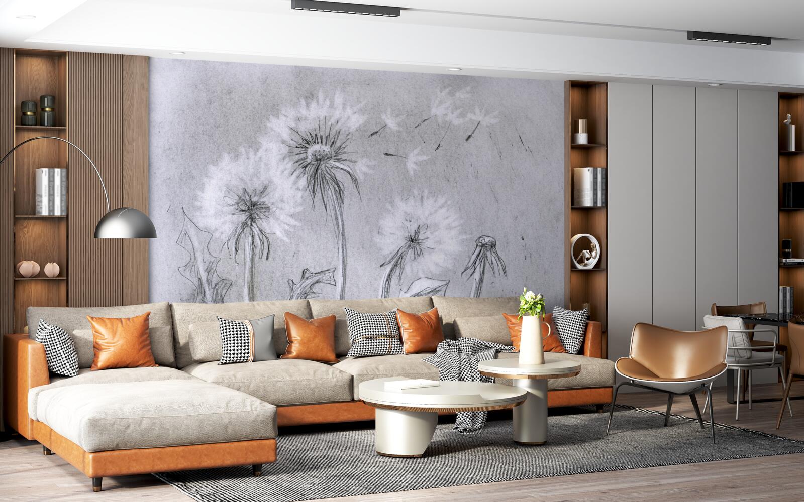 Fototapeta cesta jemnej púpavy vzduchom