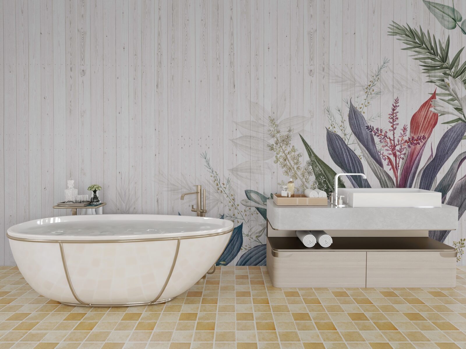 Fototapeta listy exotického pôvodu