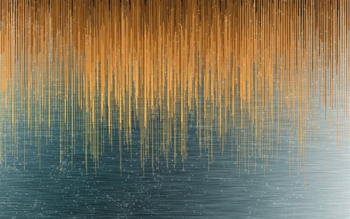 Fototapeta vŕbové konáre v jesennom šate nad vodnou hladinou